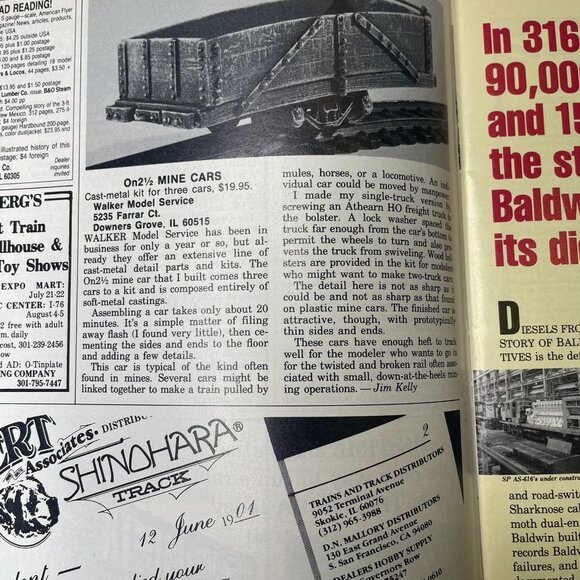 Model Railroader Magazine Back Issue u July 1984 Vol 51 No 7 Paskenta Ry Navigat - Picture 6 of 9